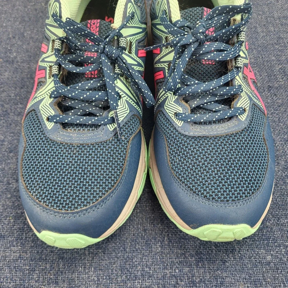 Asics Gel-Venture 8 Trail Running Shoes Womens 9.5 Wide Blue Pink Activewear